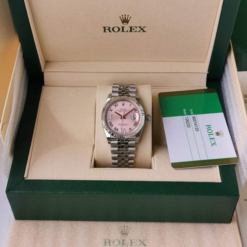 Rolex DateJust Pink Dial Stainless Steel