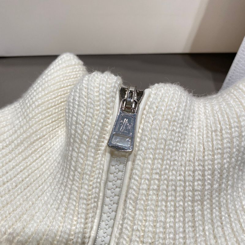Moncler 25AW Wool-Blend Splicing Down Jacket