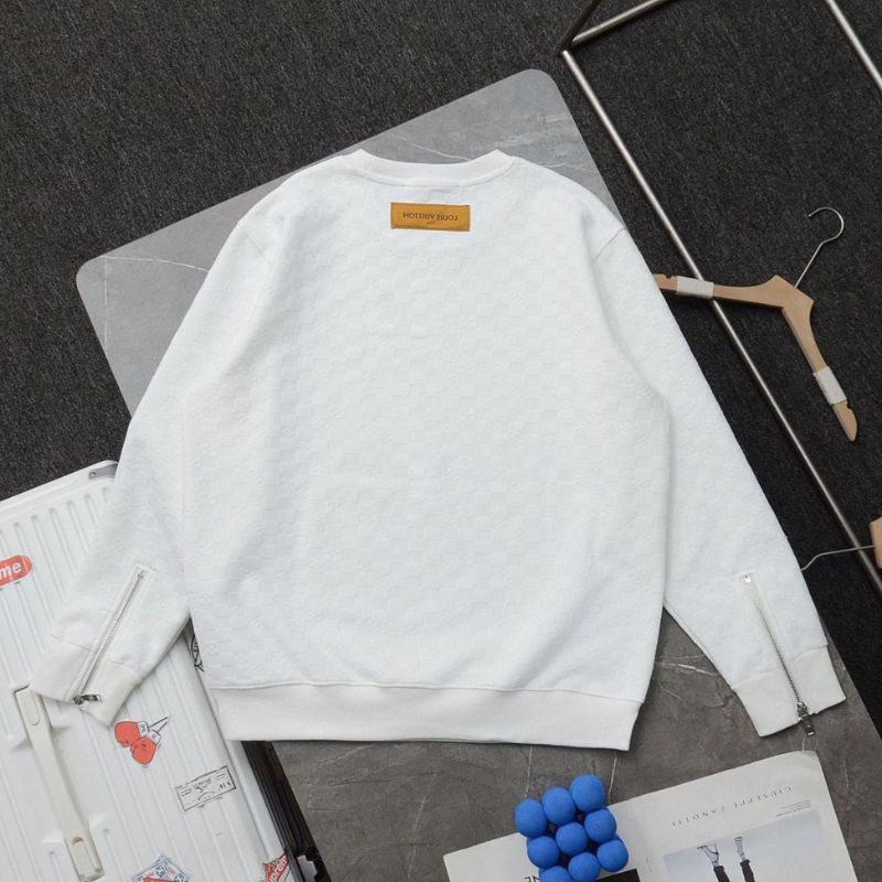 LV Jacquard Zipper Casual Sweatshirt