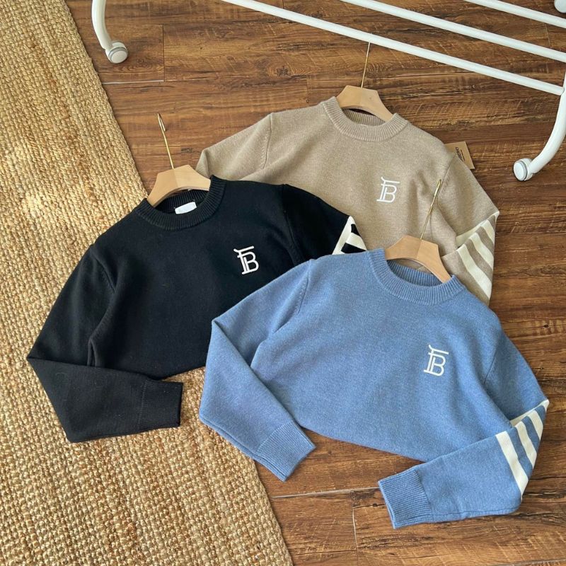 Burberry Dimensional Embroidered Knitted Sweater