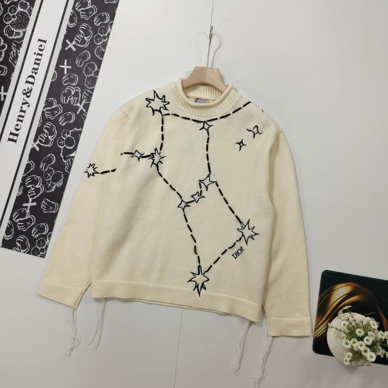 Dior Unisex Couple Pullover Knitted Sweater