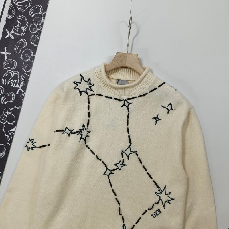 Dior Unisex Couple Pullover Knitted Sweater