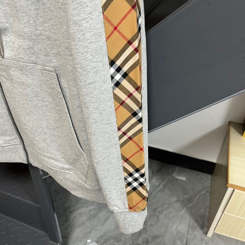 Burberry Classic Plaid Logo Hooded Zipper Sweatshirt