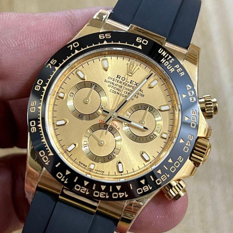 Rolex Daytona Rubber Strap Watch