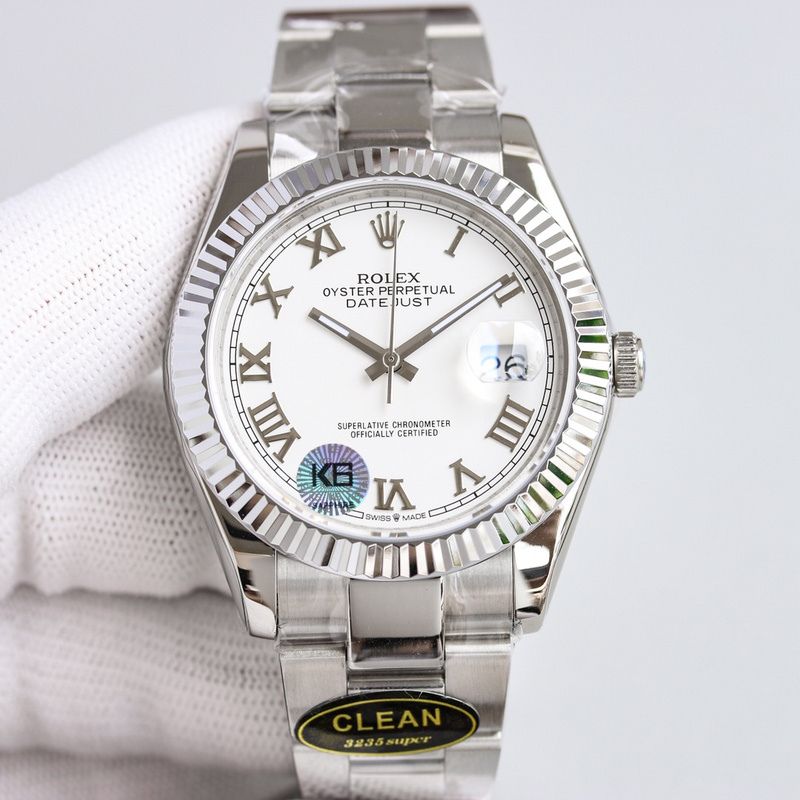 Rolex Datejust White Roman Dial