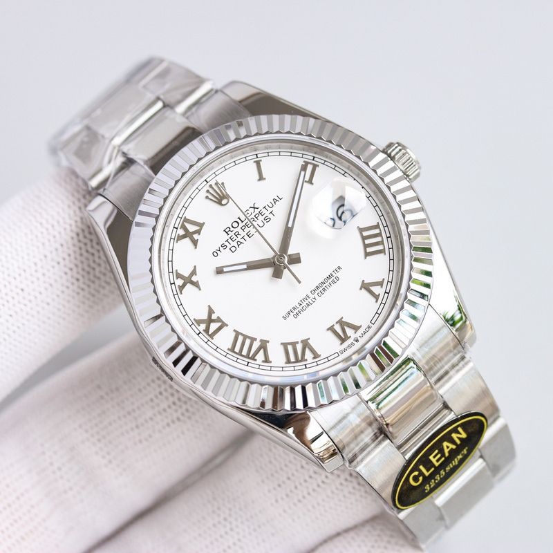 Rolex Datejust White Roman Dial
