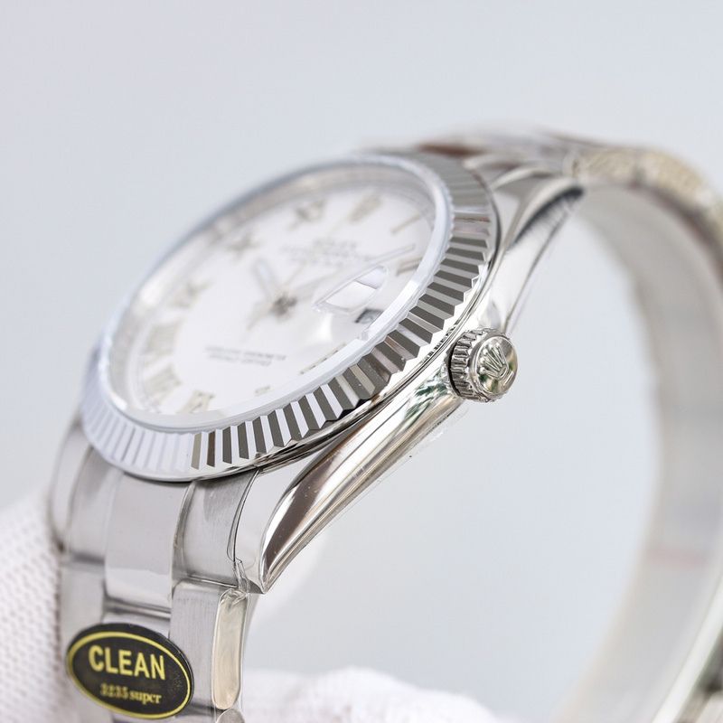 Rolex Datejust White Roman Dial