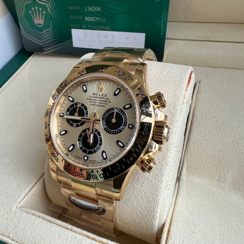 Rolex Daytona Pikachu Yellow Gold Watch