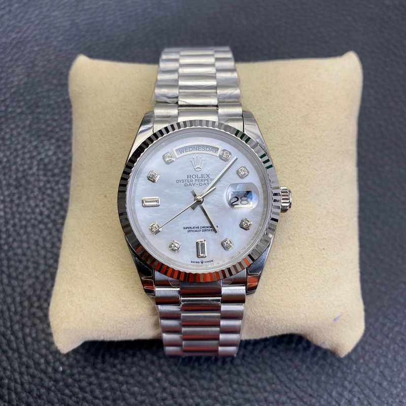 Rolex Day-Date  White Dial Watch
