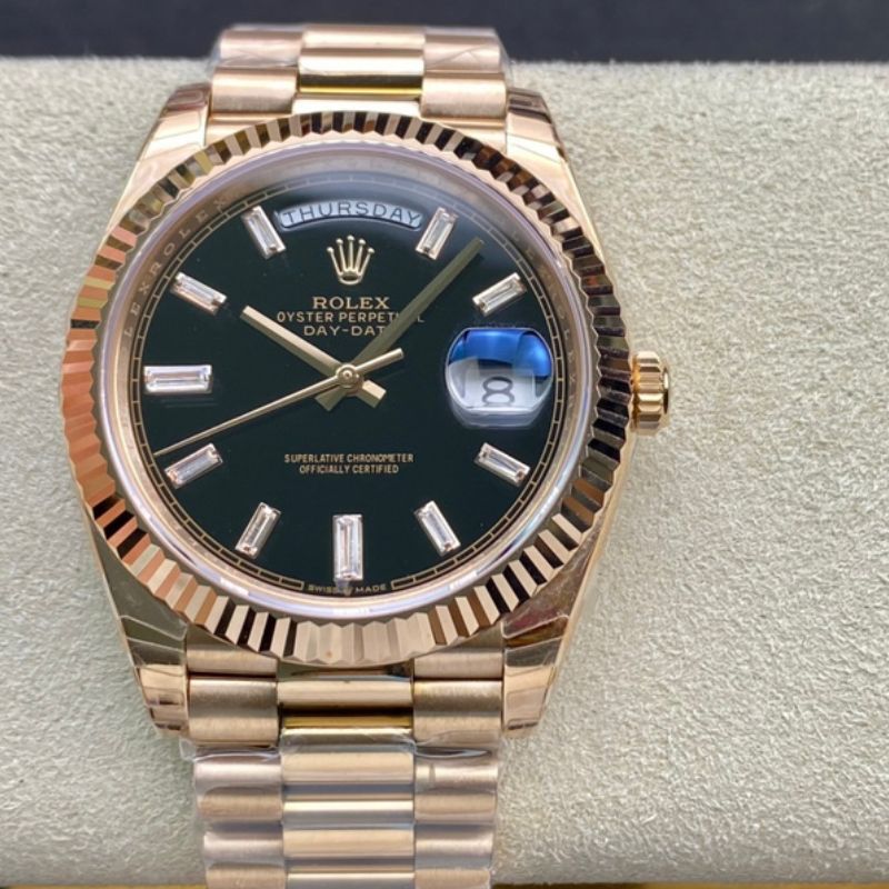 Rolex Day-Date Black Dial Watch