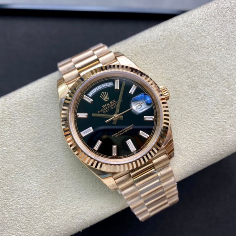 Rolex Day-Date Black Dial Watch