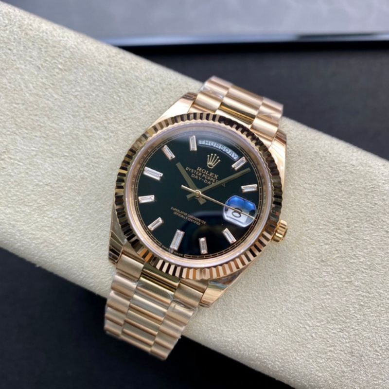 Rolex Day-Date Black Dial Watch