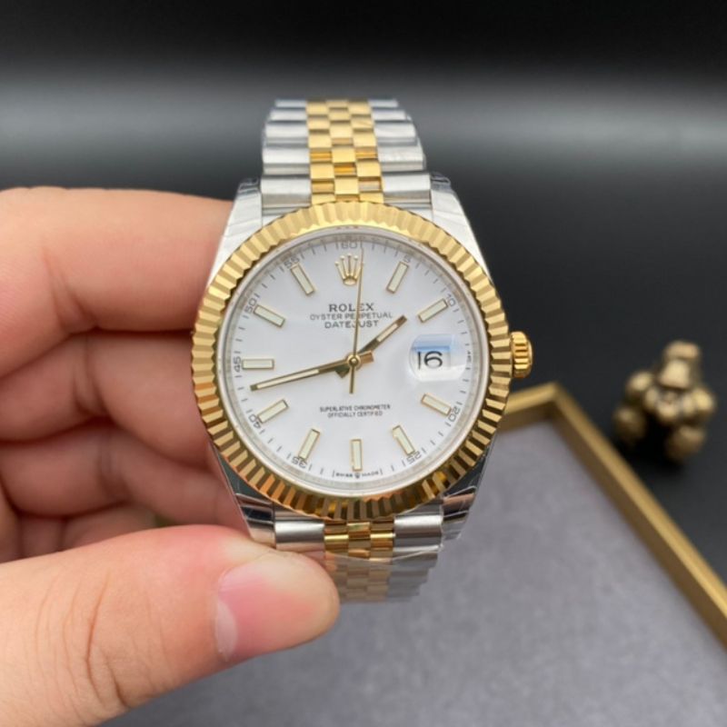 Rolex Datejust Fluted White Watch