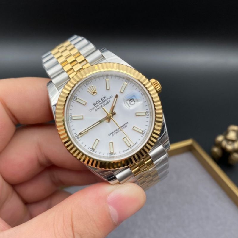 Rolex Datejust Fluted White Watch