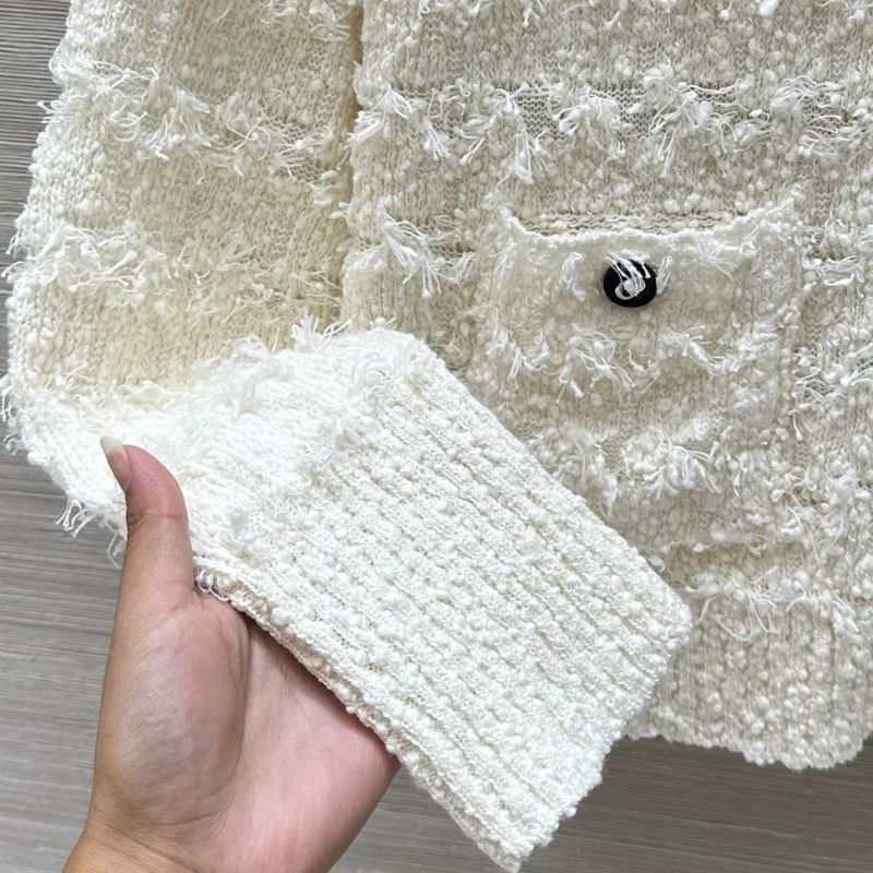 Dior 25 Early Spring Hollow Crochet Cardigan