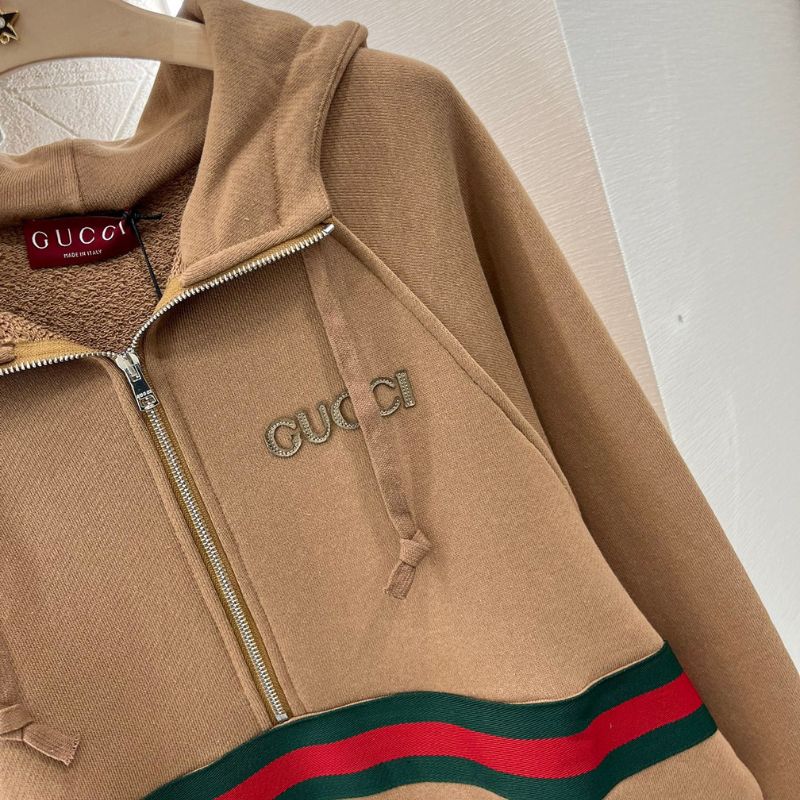 Gucci Zipper Ribbon Sweatshirt