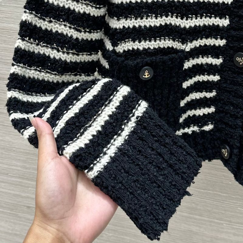 Dior Hand-Crocheted Striped Cardigan