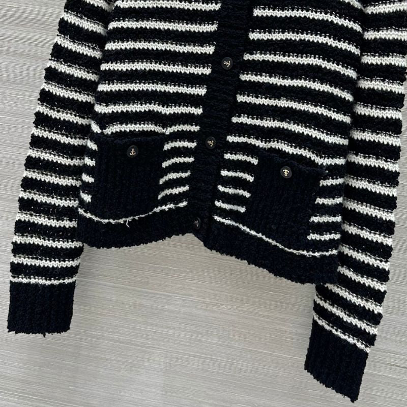Dior Hand-Crocheted Striped Cardigan