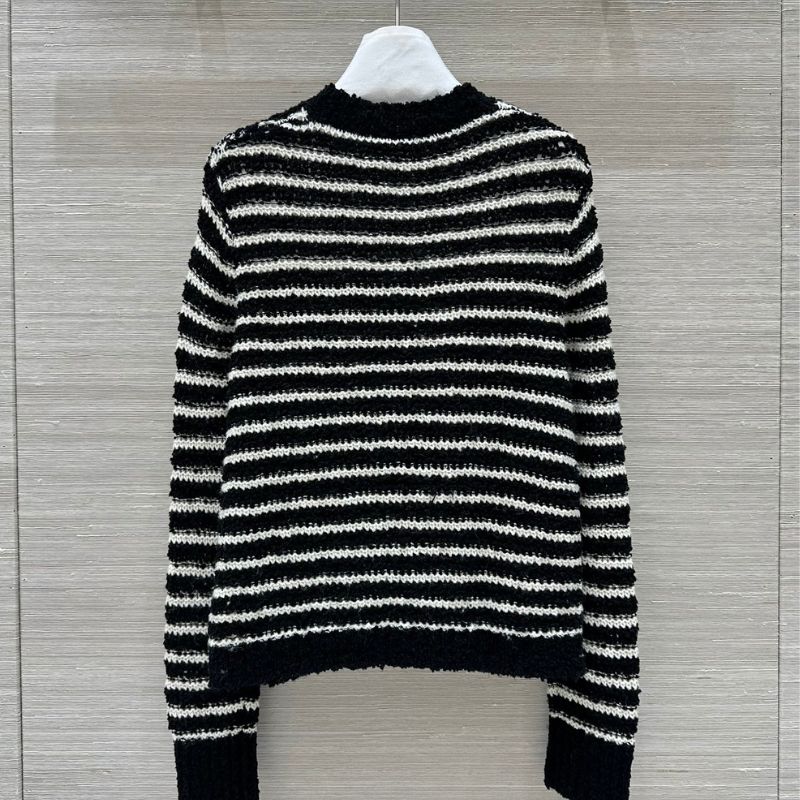 Dior Hand-Crocheted Striped Cardigan