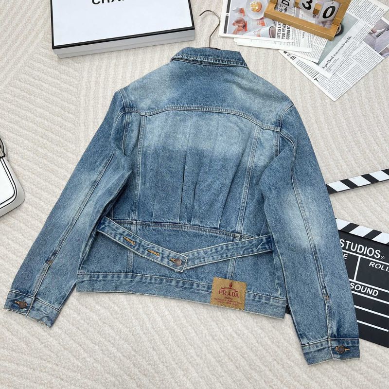 Prada Regenerative Denim Waistcoat Jacket