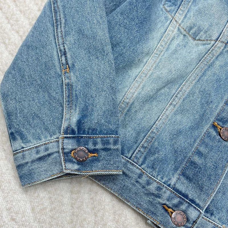Prada Regenerative Denim Waistcoat Jacket