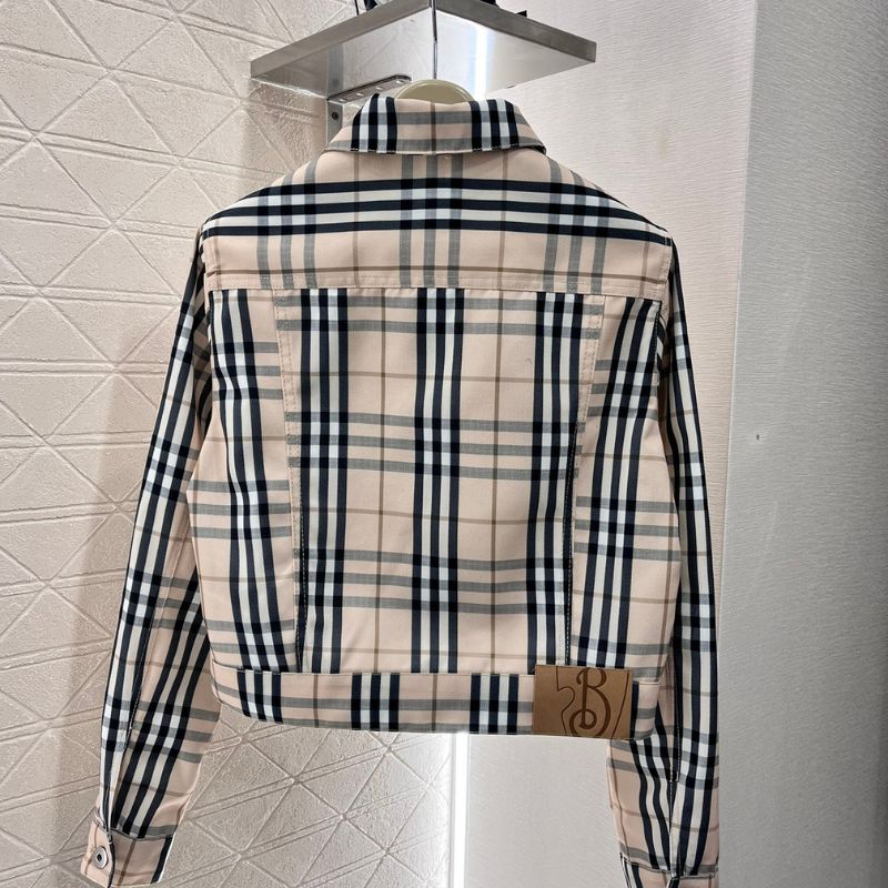 Burberry Plaid Denim Jacket