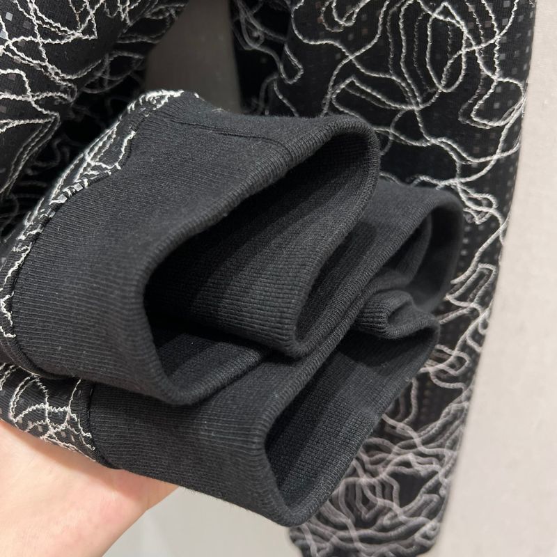 Chanel Hot-Drilling Embroidered Lapel Sweatshirt