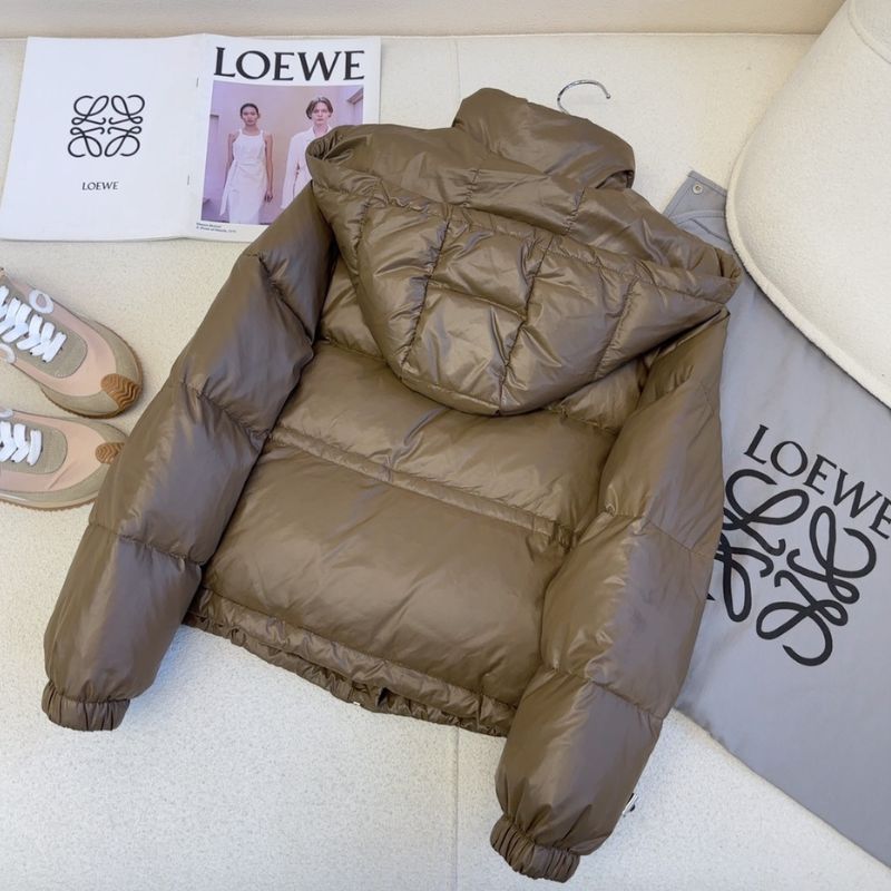 Loewe Hooded Short Down Jacket