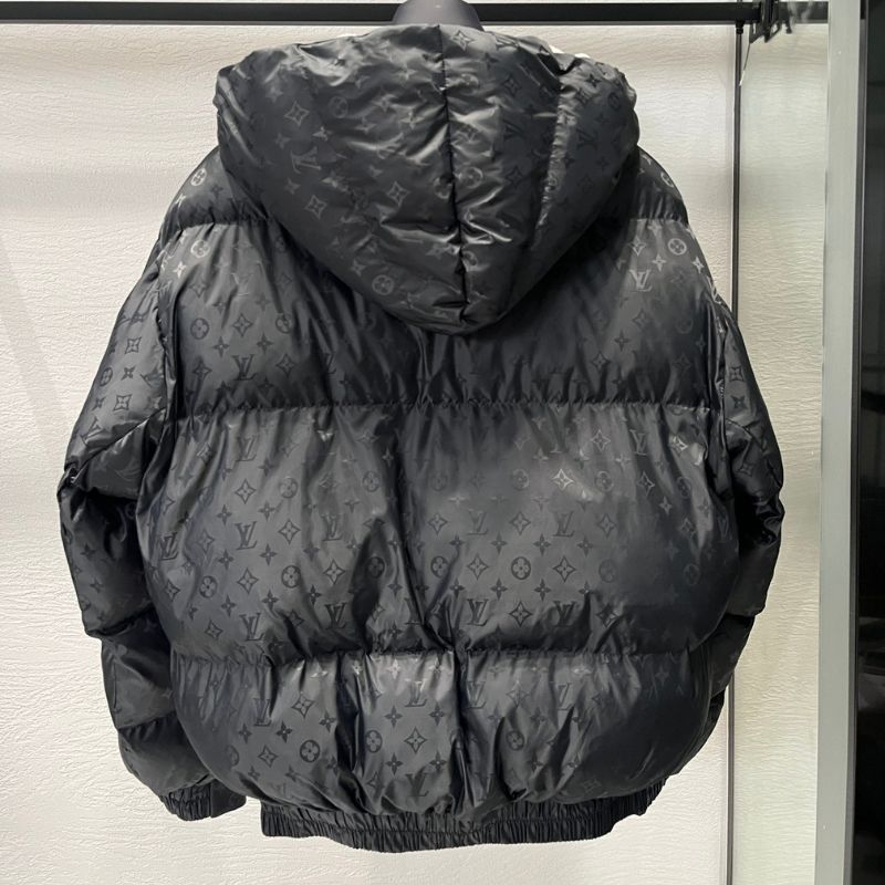 Louis Vuitton Rabbit Hair Composite Deerskin Hooded Jacket