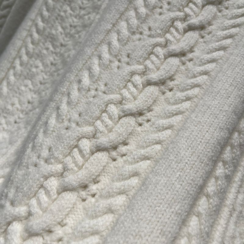 Chanel Palace Style Lace Cable Knit Sweater