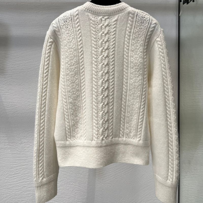 Chanel Palace Style Lace Cable Knit Sweater