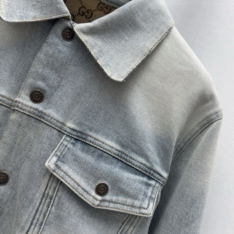 Gucci Double-Sided Jacquard Denim Jacket