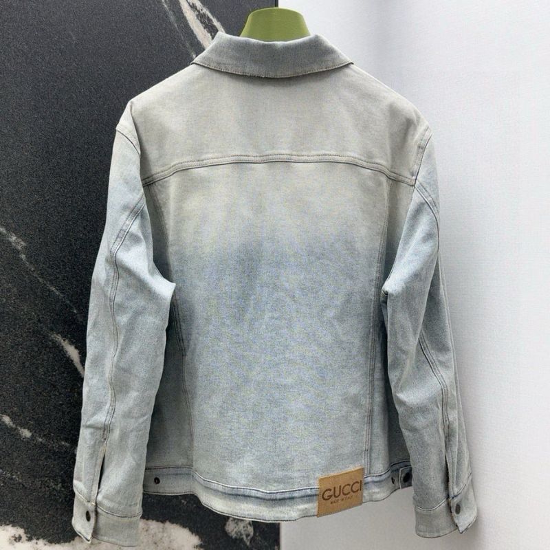 Gucci Double-Sided Jacquard Denim Jacket