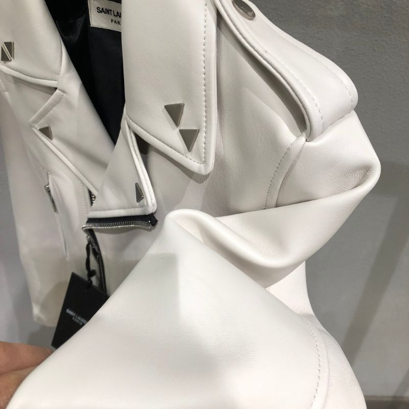 YSL Classic Couple Motorcycle Leather Jacket