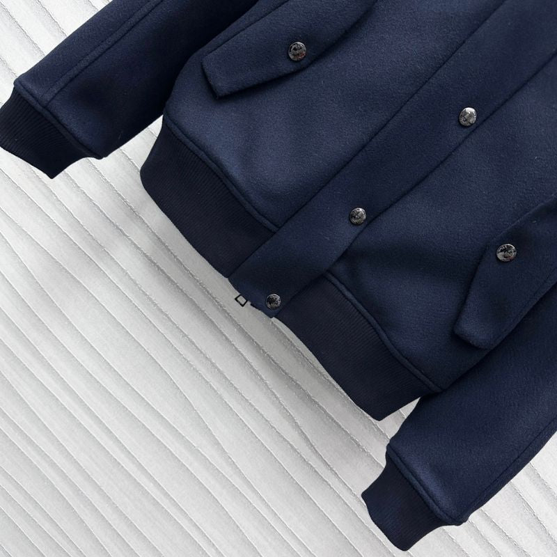 Dior Stand-Up Collar Wool Jacket