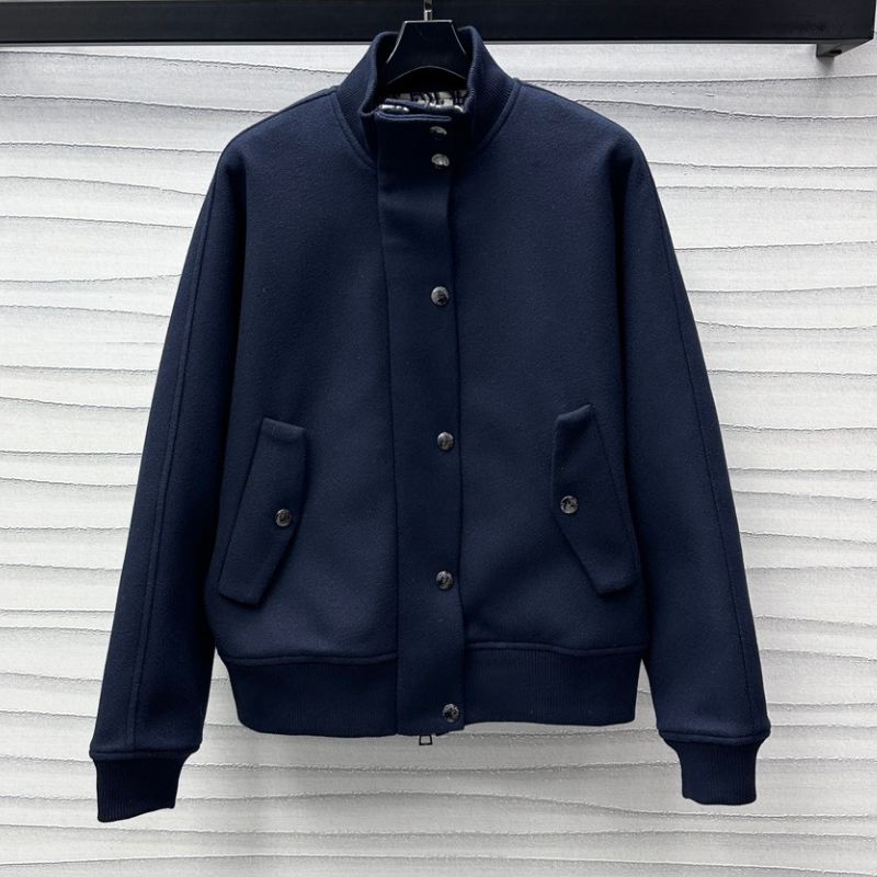 Dior Stand-Up Collar Wool Jacket