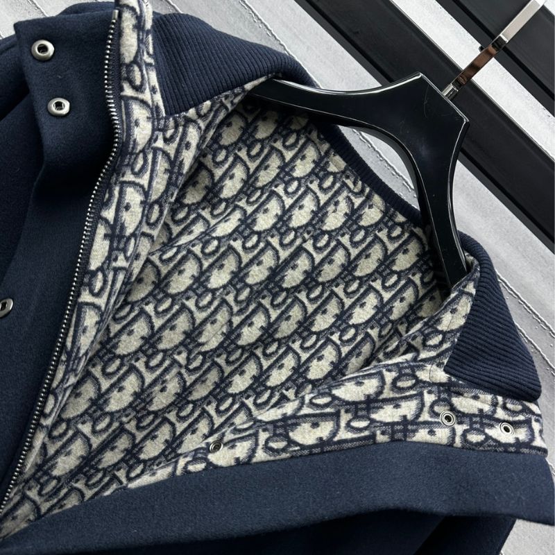 Dior Stand-Up Collar Wool Jacket