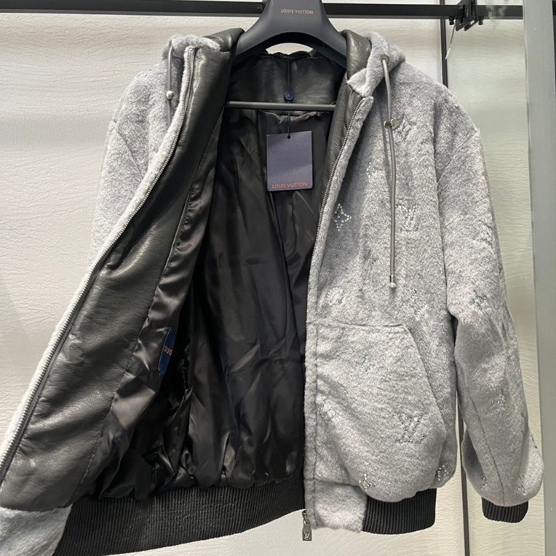 Louis Vuitton Starry Monogram Fur Hooded Jacket