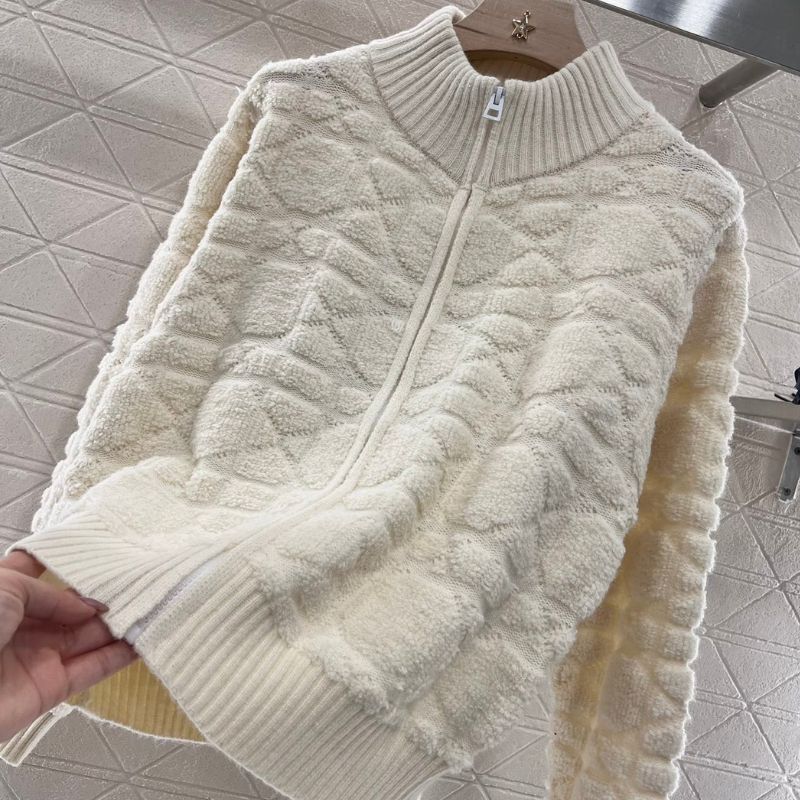 Dior Raglan Embroidered Knitted Cardigan
