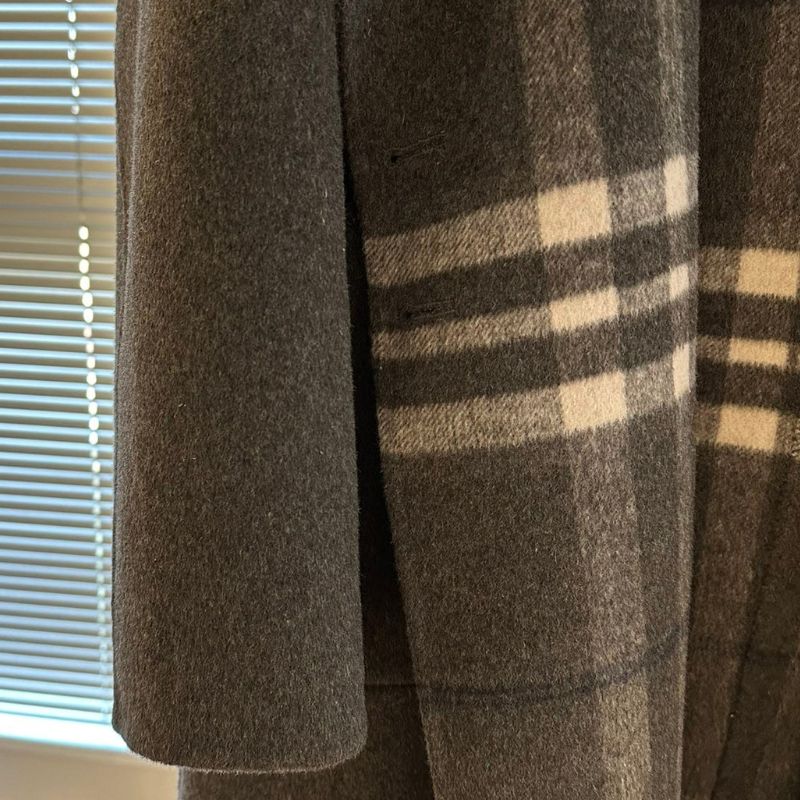 Burberry ZG Reversible Cashmere Blend Hooded Coat