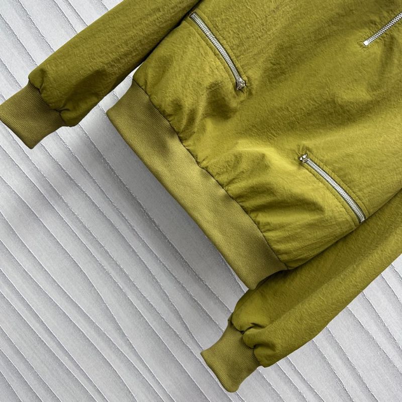 Prada Lapel Half-Zipper Nylon Jacket