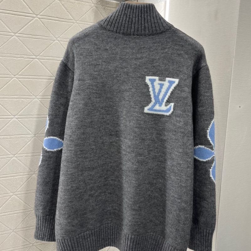Louis Vuitton Round Neck Zipper Pullover Sweater