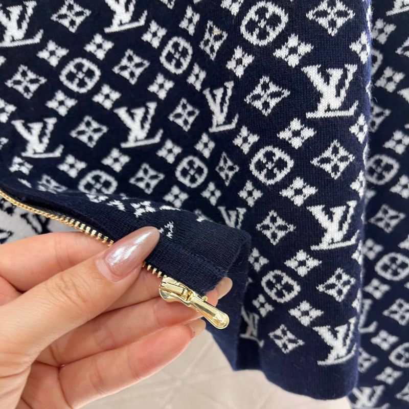 Louis Vuitton Jacquard Zipper Knitted Cardigan