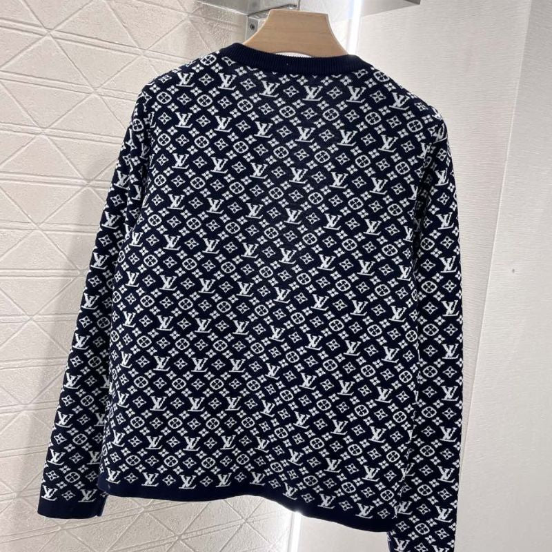 Louis Vuitton Jacquard Zipper Knitted Cardigan