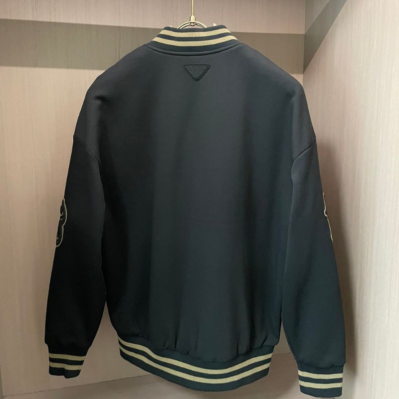 Prada Men's Baseball Collar Jacket