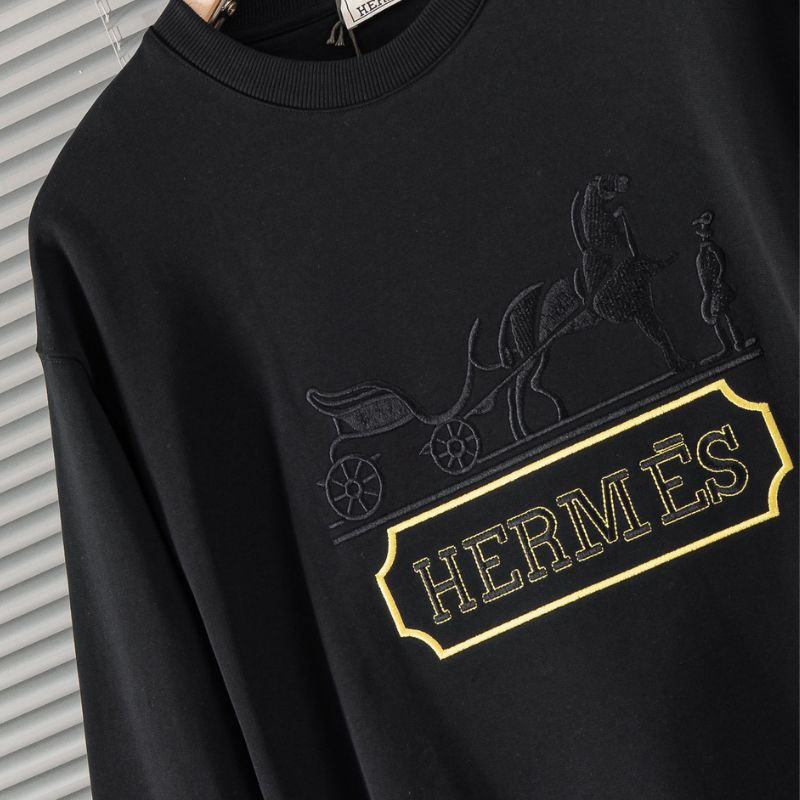 Hermes Men's Cotton Round Neck Sweater