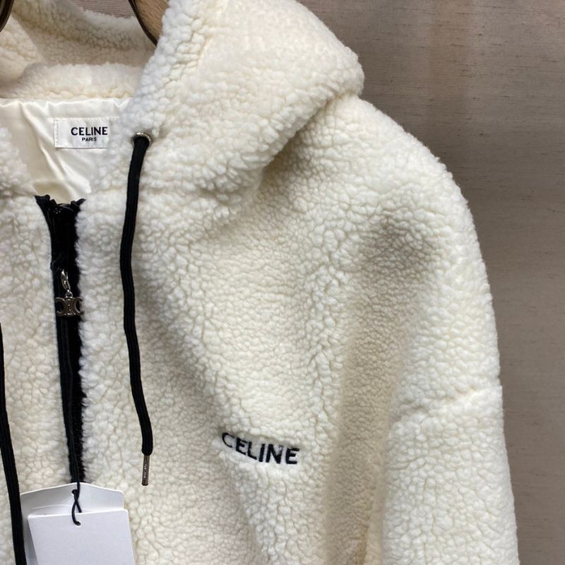 Celine 24FW Lambswool Zip-Up Jacket
