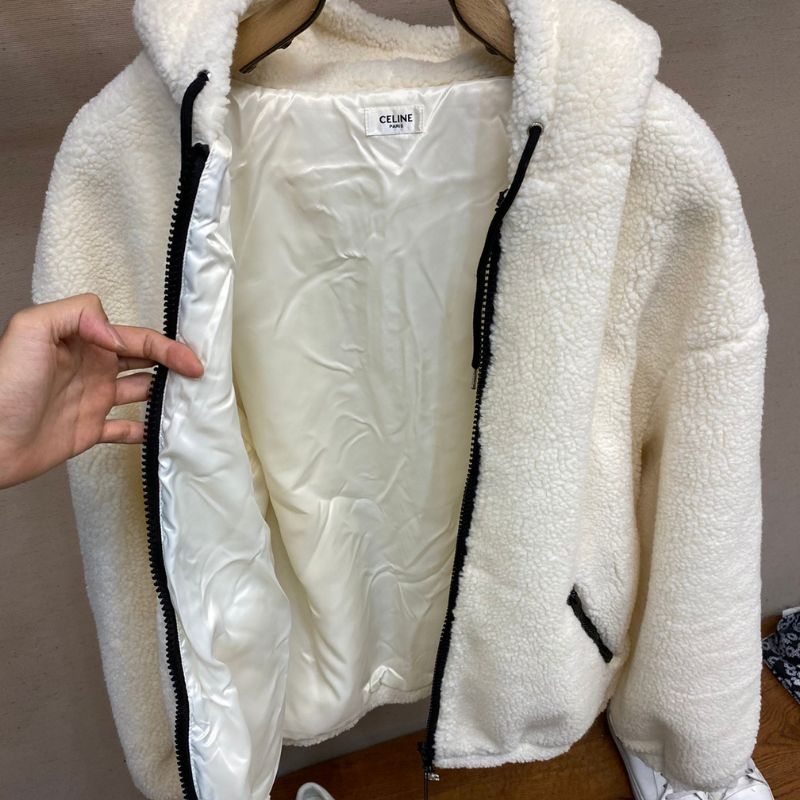 Celine 24FW Lambswool Zip-Up Jacket
