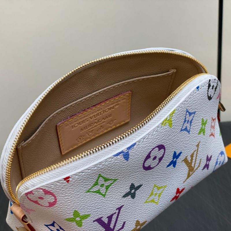 LV Monogram Multicolore Canvas Cosmetic Blanc Pouch
