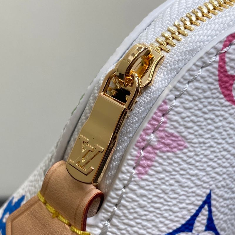 LV Monogram Multicolore Canvas Cosmetic Blanc Pouch